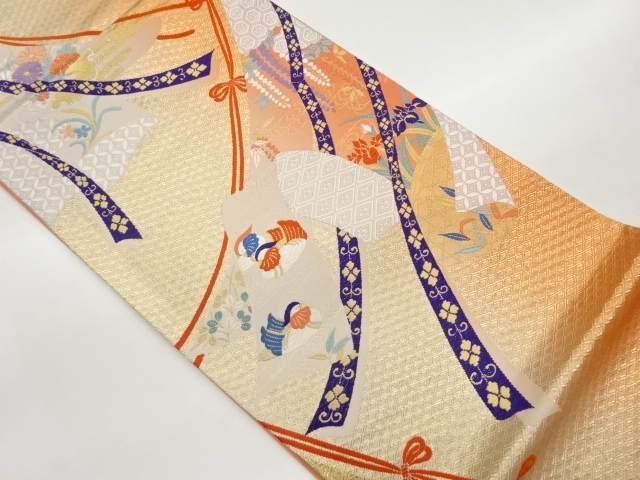 JAPANESE FUKURO OBI / WOVEN MANDARIN DUCK